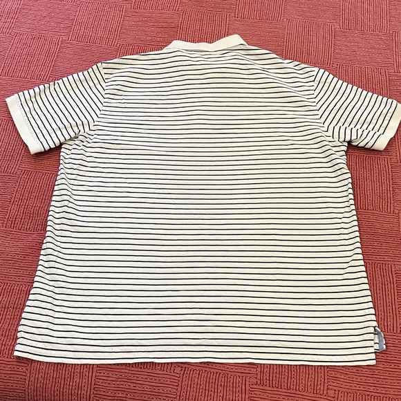 Izod men’s XXL Navy and White Striped short sleeve cotton Polo - Picture 10 of 11